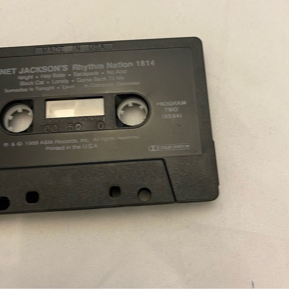 Janet Jackson - Rhythm Nation - 1989 Cassette /R&B Soul Vocal Pop - Picture 15 of 16